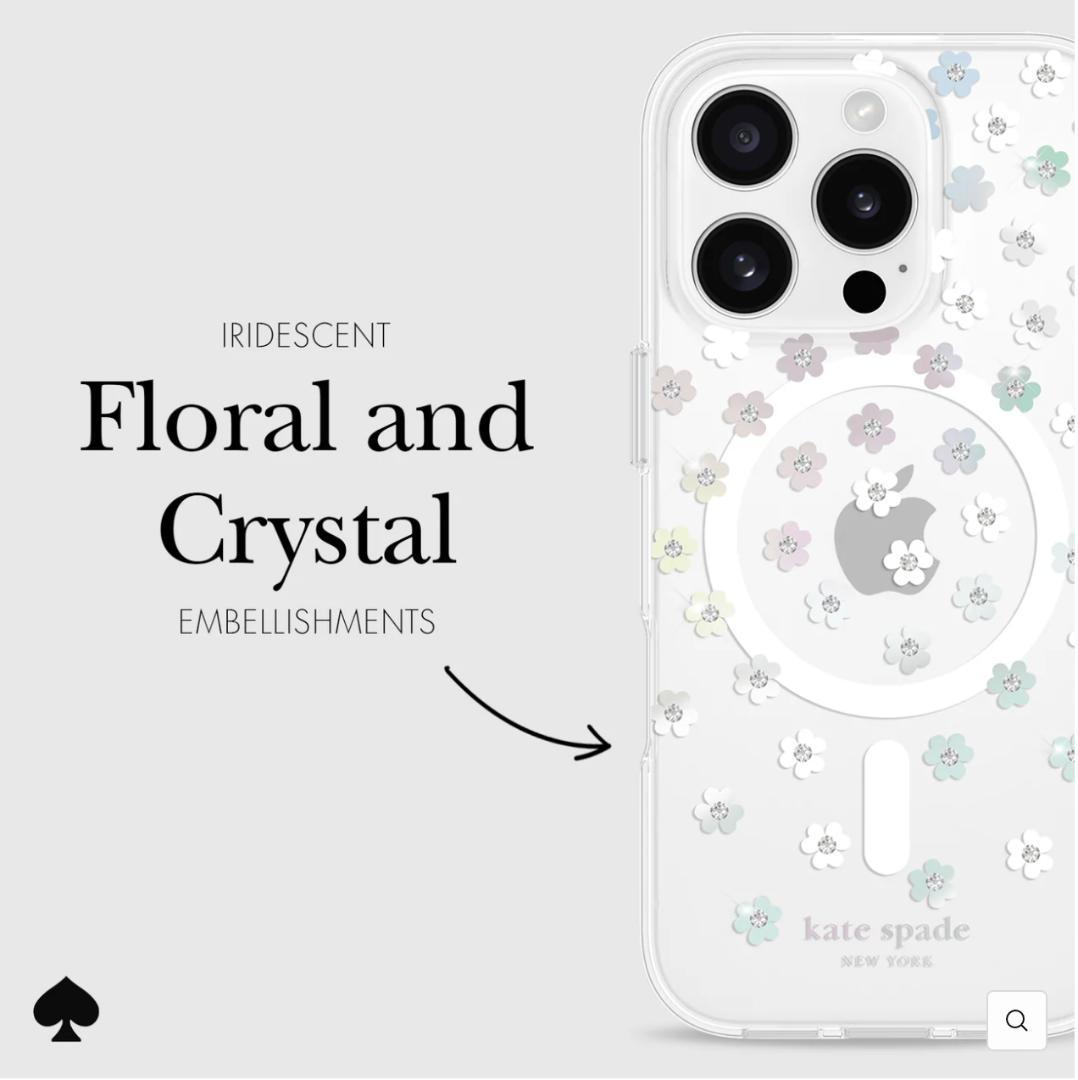 ケイトスペード iPhone16Pro Scattered Flowersケース