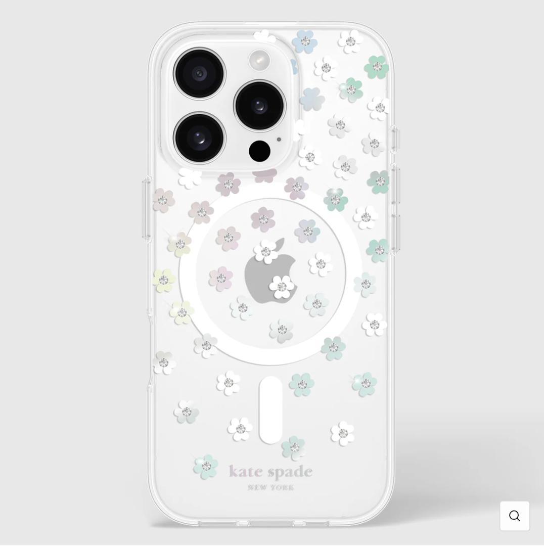 ケイトスペード iPhone16Pro Scattered Flowersケース