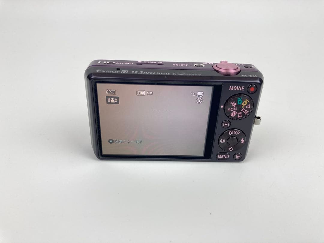 【極美品】SONY Cyber-Shot WX5 バイオレット コンデジ