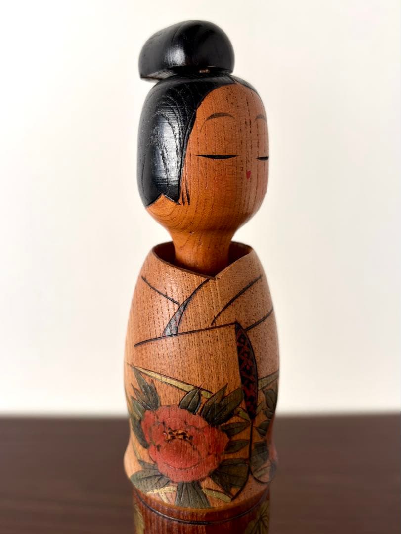 稀少 佐藤 翠崕 Suigai 創作 こけし kokeshi 人形 古美術 繊細