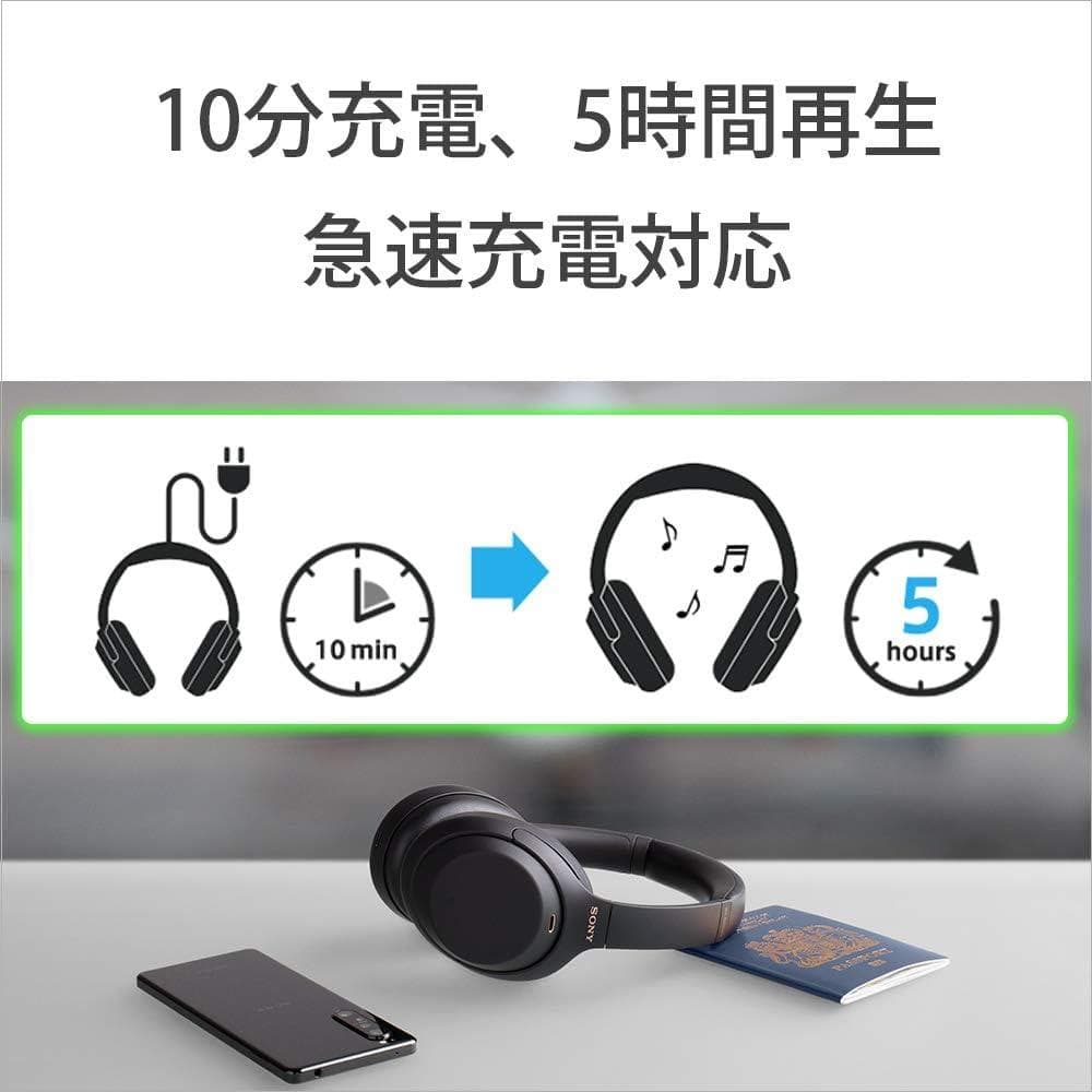 Sony ワイヤレスノイズキャンセリングヘッドホン密閉型 マイク付