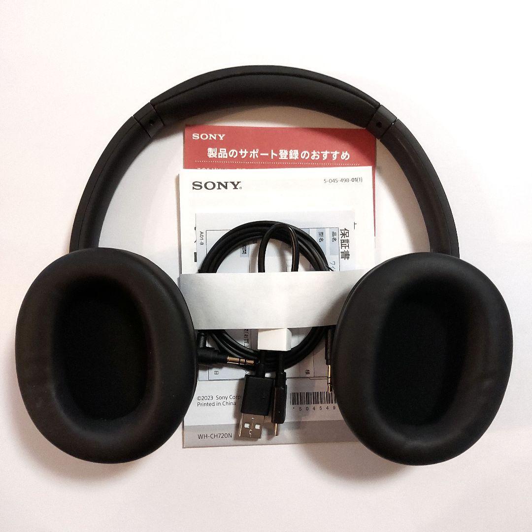 SONY WH-CH720N ブラック ノイズキャンセリングヘッドホン【美品】