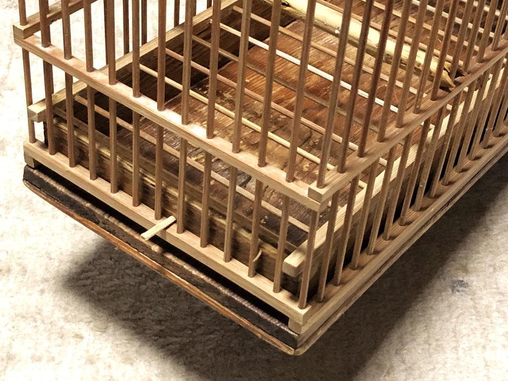 【 骨董メジロ籠 】　鳥籠　完全手入れ済み