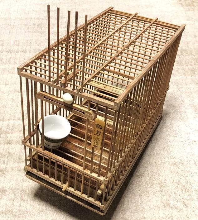 【 骨董メジロ籠 】　鳥籠　完全手入れ済み