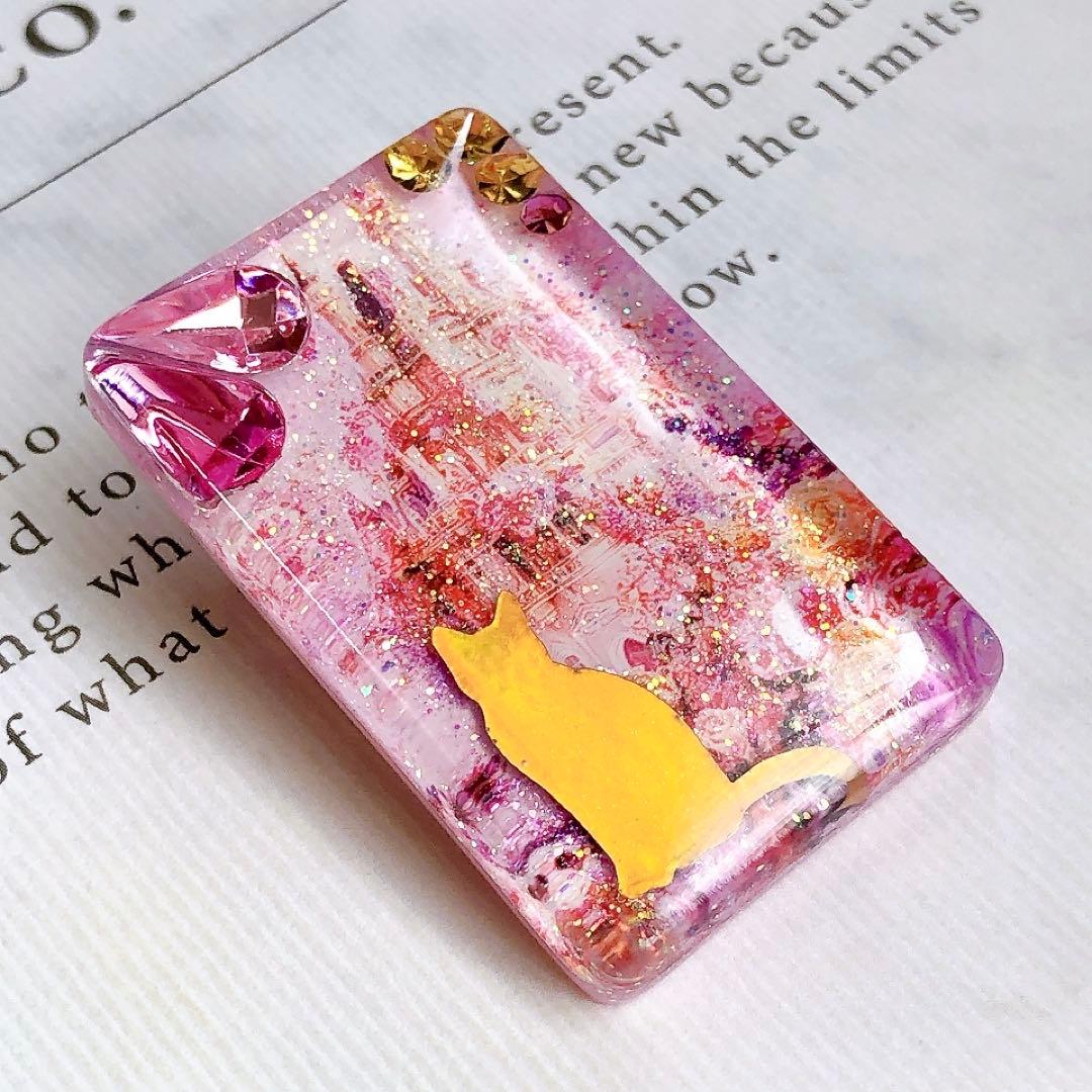 同梱100円引❤️No.2493 レジン ヘアゴム ♡ 猫 ネコ ねこ ♡
