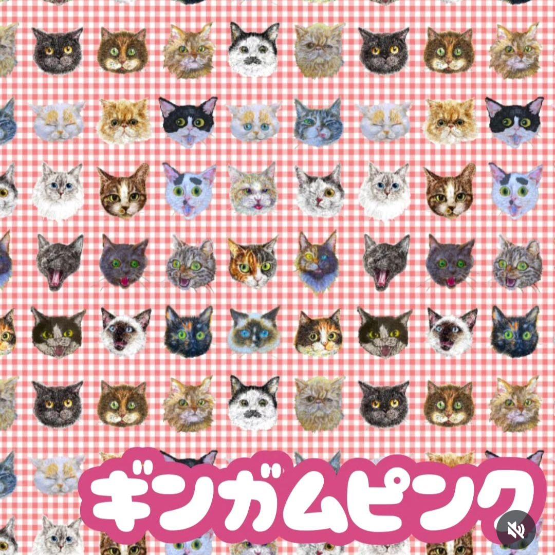虹猫本舗様新柄【にゃんこ図鑑】で作る❁﻿ひつじ❁﻿製品 セミオーダー