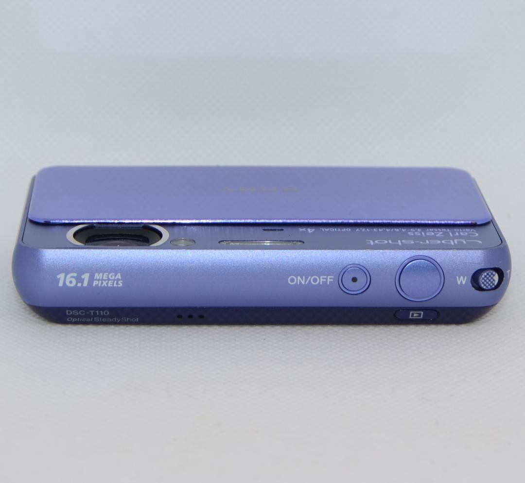 【美品】SONY Cybershot DSC-T110 バイオレット動作確認済