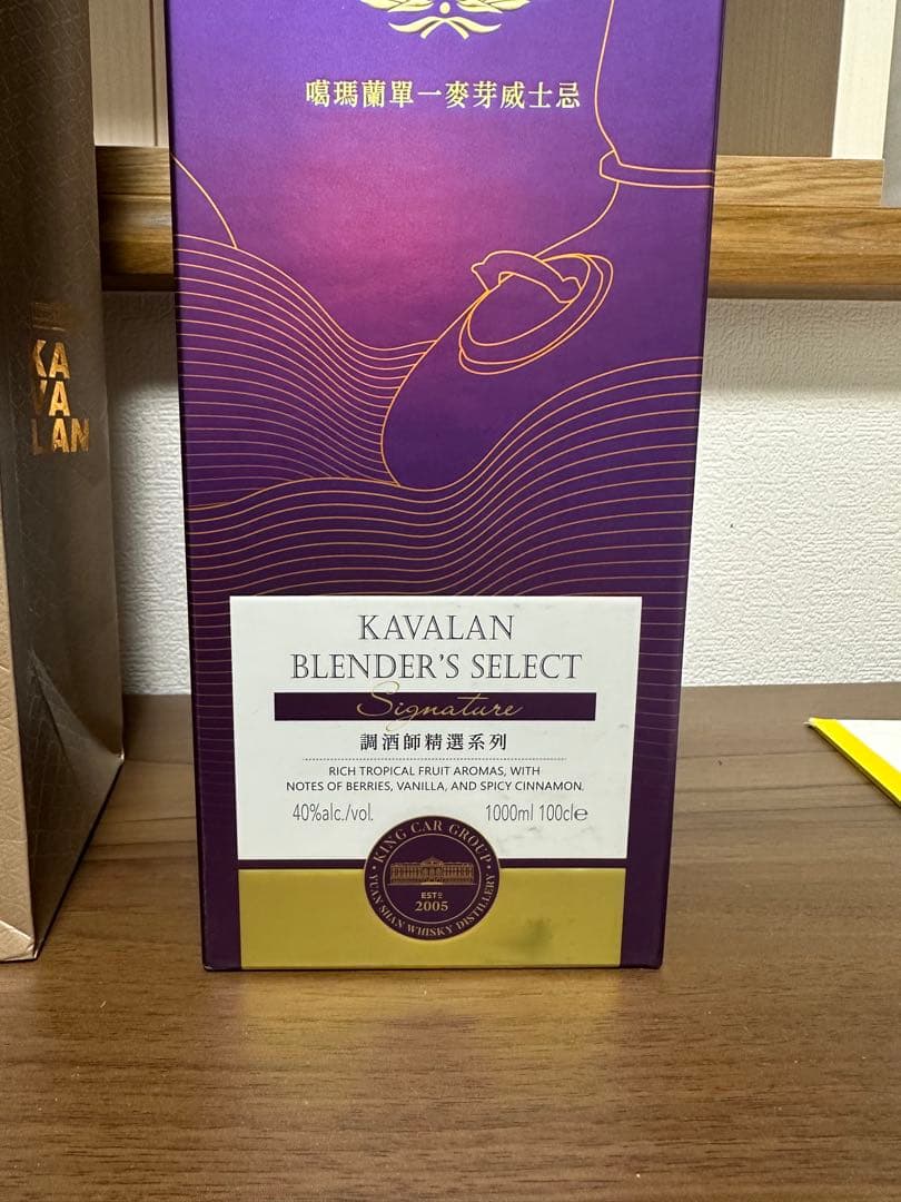 Kavalan（カバラン） シングルモルト　アルコール分40% 1000ml