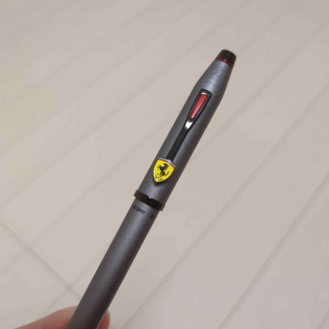 新品☆フェラーリ　クロス　ボールペン　チタニウムグレー　FR0085-129