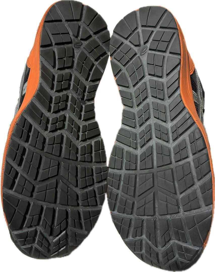 ま*ん様 ASICS ウィンジョブ CP209 ボアシステム安全靴 ブラック/オ
