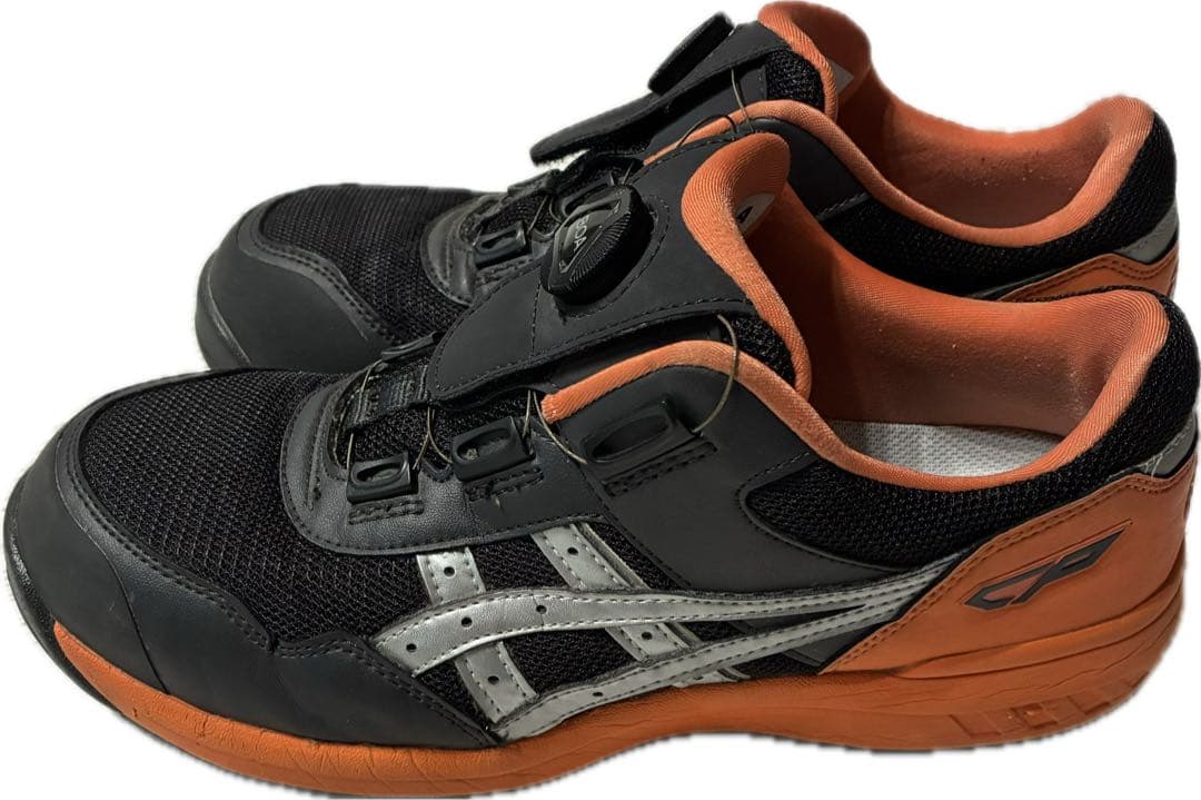 ま*ん様 ASICS ウィンジョブ CP209 ボアシステム安全靴 ブラック/オ