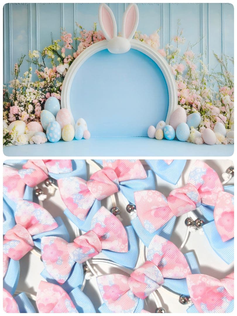ペットトリミングチョーカー　リボン　桜　春　70個　3月　4月　イースター