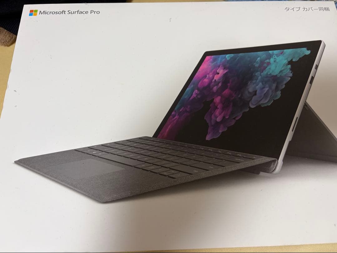 Microsoft Surface Pro 6 本体、充電器、キーボード、箱