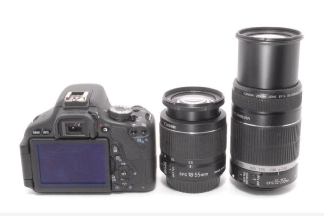 美品　買い足しなしですぐ使える　Canon Kiss X5 ダブルレンズセット