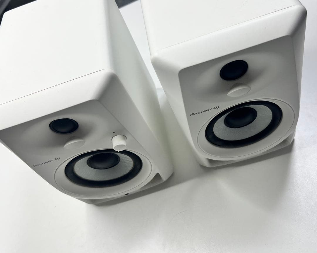 【ケーブル付】PioneerDJ DM-40-W ホワイト アクティブスピーカー