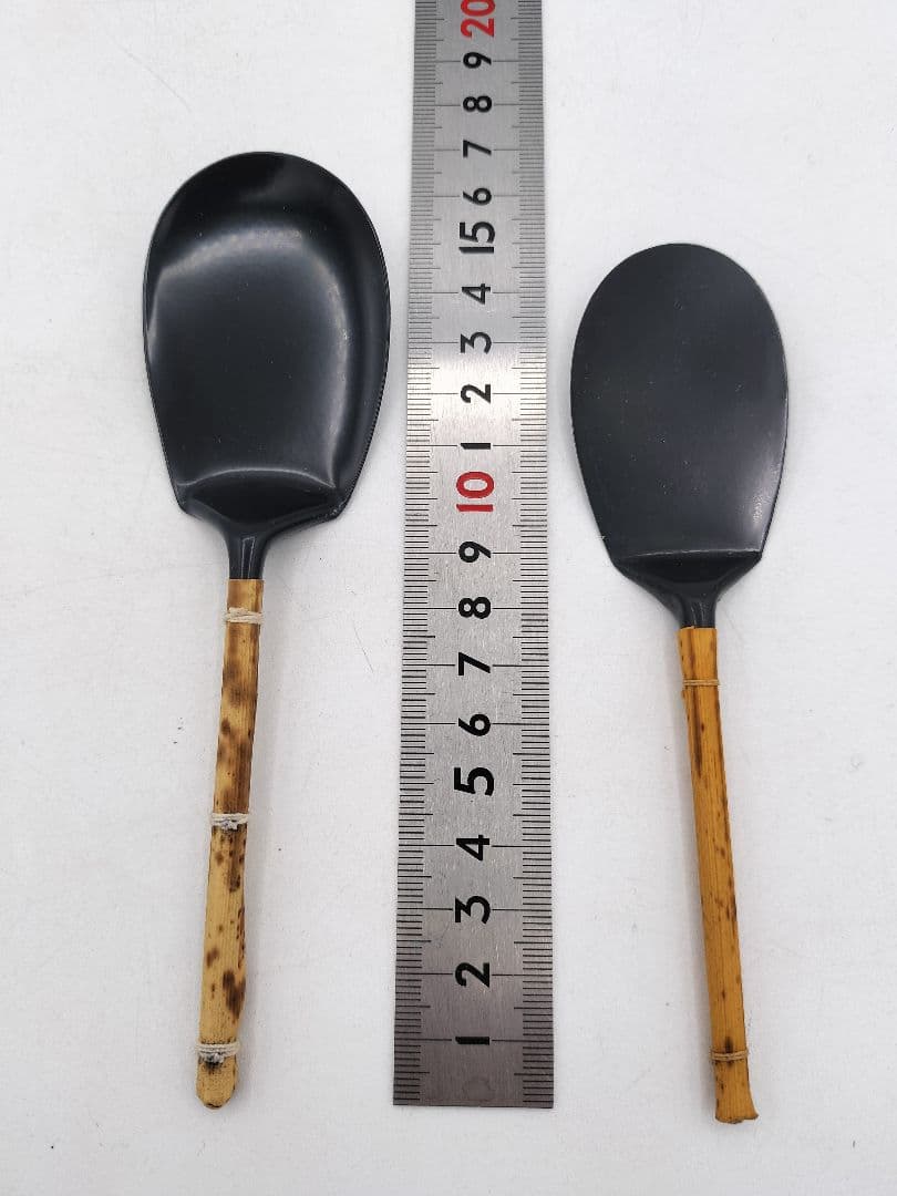 d102専用布袋付灰匙7本セット 茶道具 古物