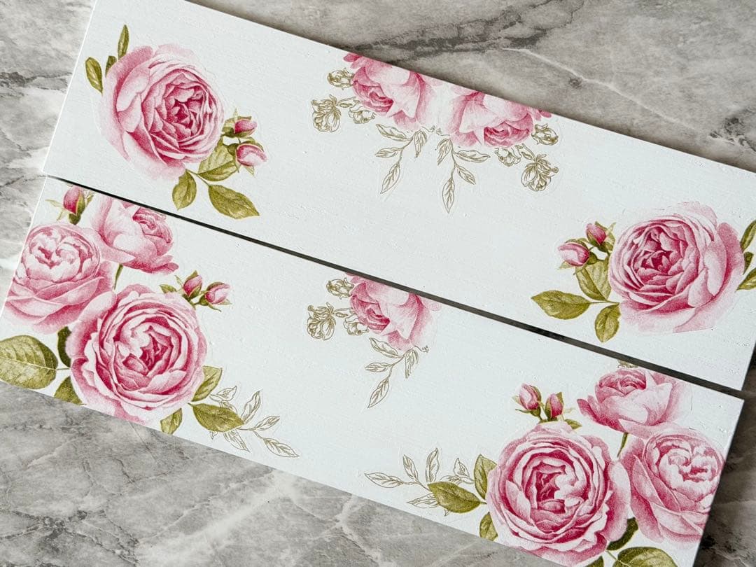 オーバル型プランター※ 鉢カバー※ BOX※キッチンシェルフ※デコパージュ薔薇