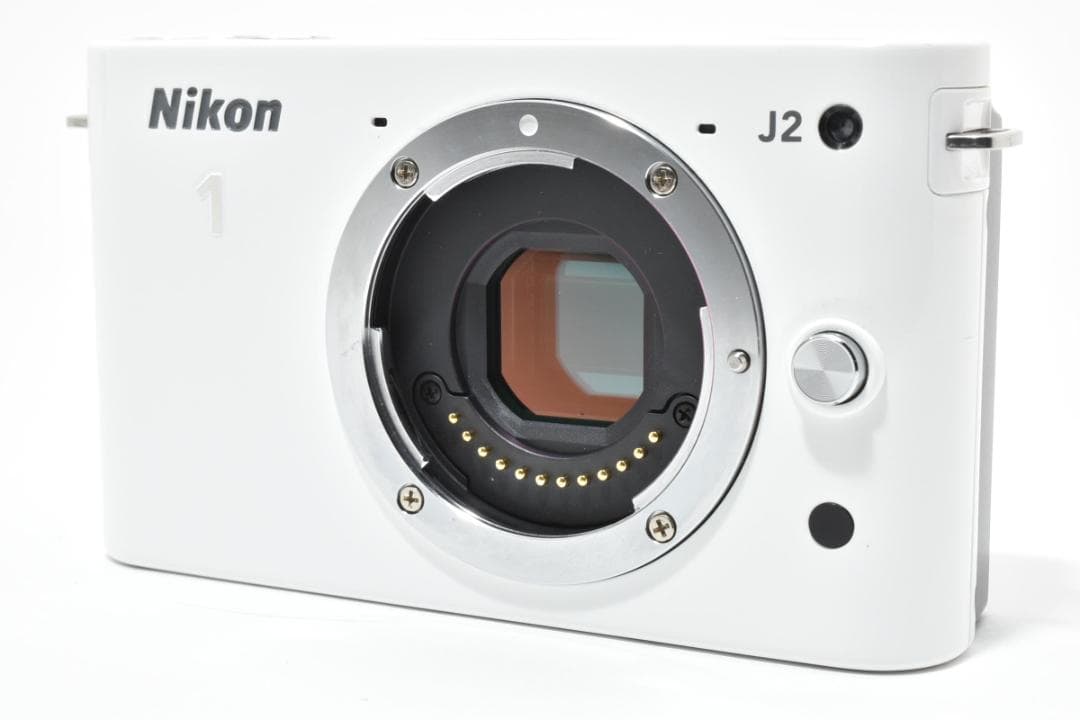 超美品 ニコン 1 J2 ミラーレスデジタルカメラボディ ホワイト Nikon