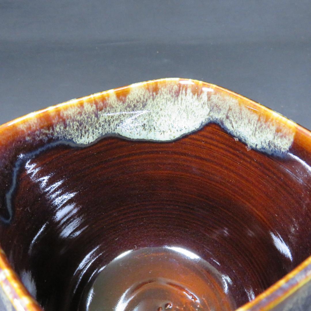 水指 高取 翠峰 作 洗心 木箱 共箱 茶道具 茶器