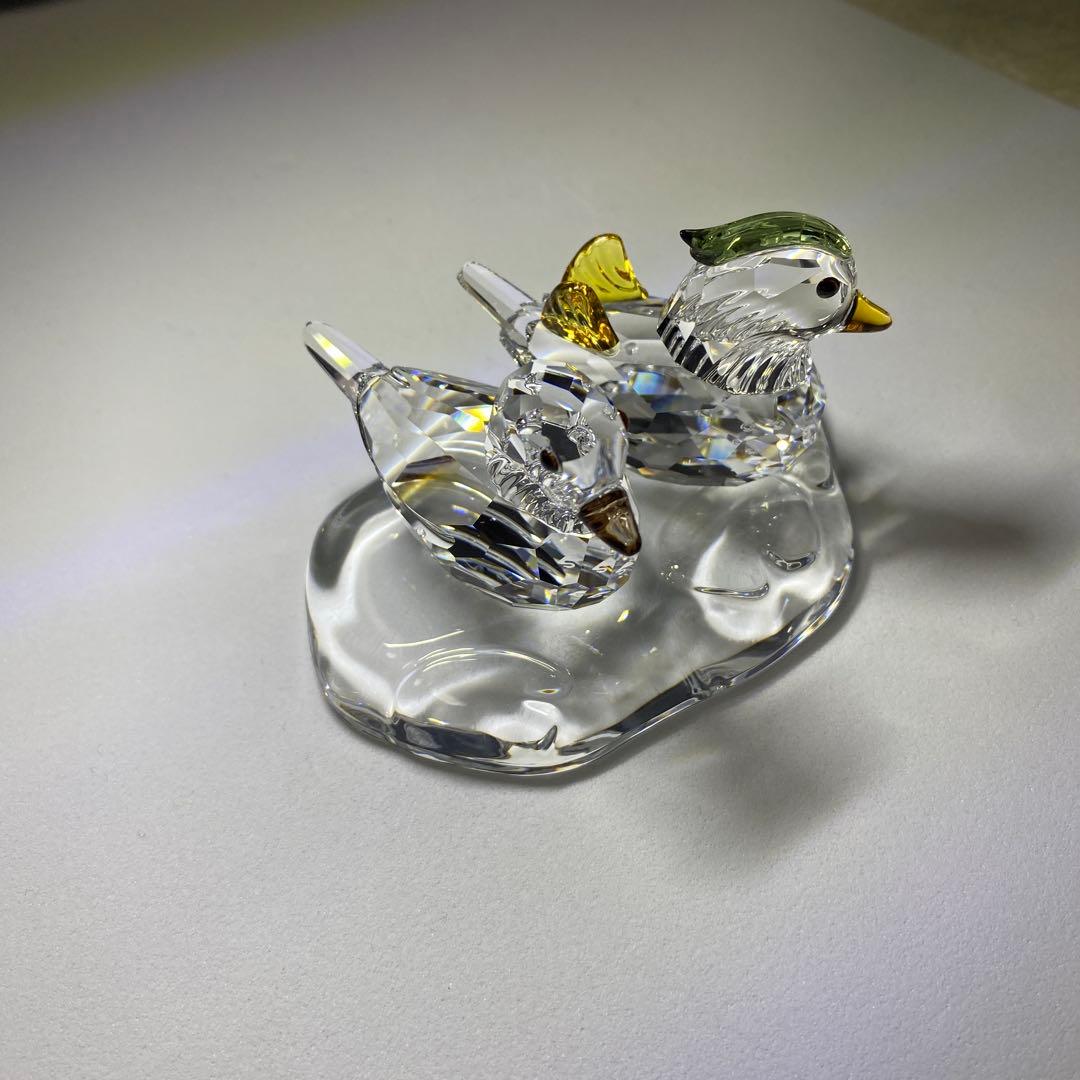 SWAROVSKI(スワロフスキー) クリスタルマンダリンダッグ(オシドリ)置物