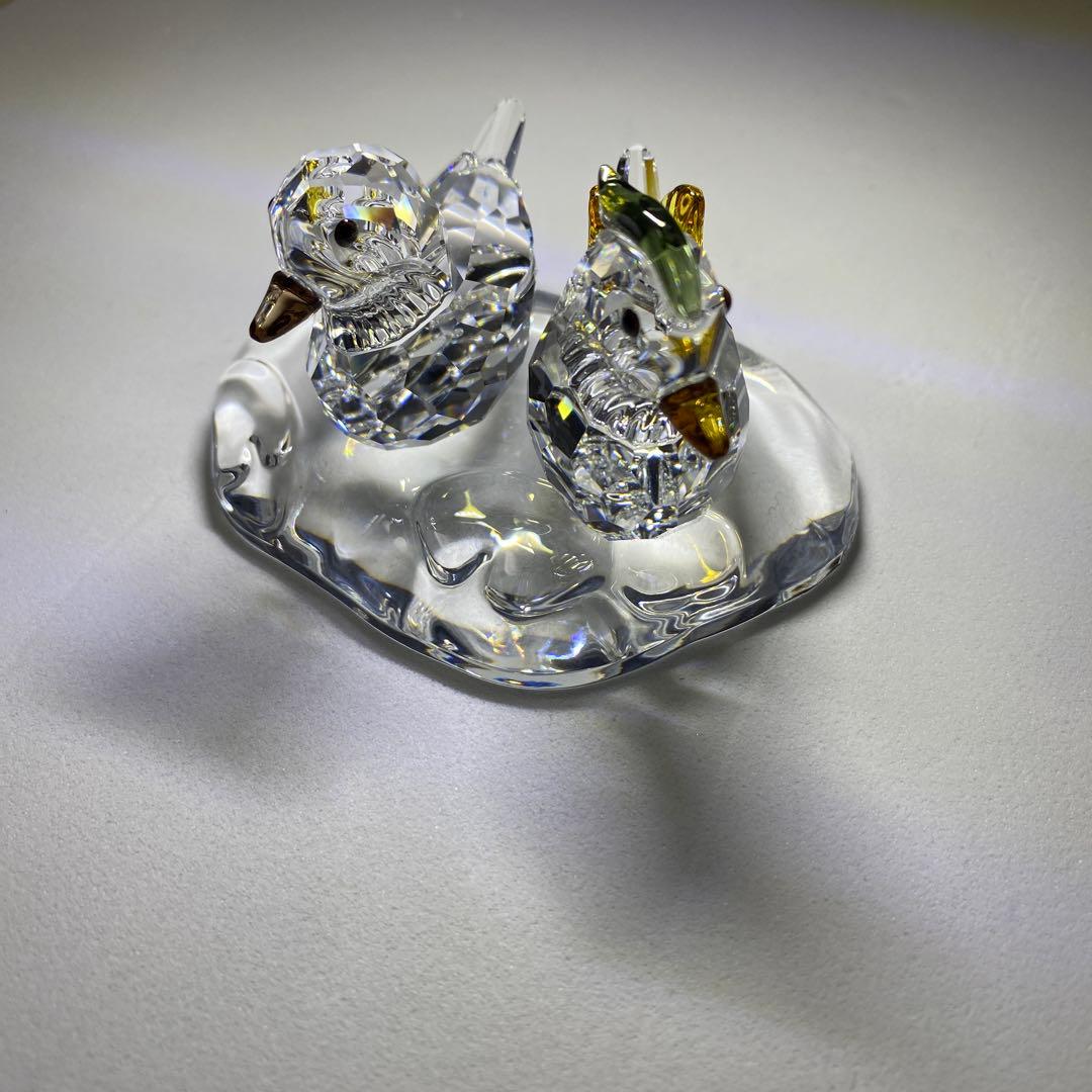 SWAROVSKI(スワロフスキー) クリスタルマンダリンダッグ(オシドリ)置物