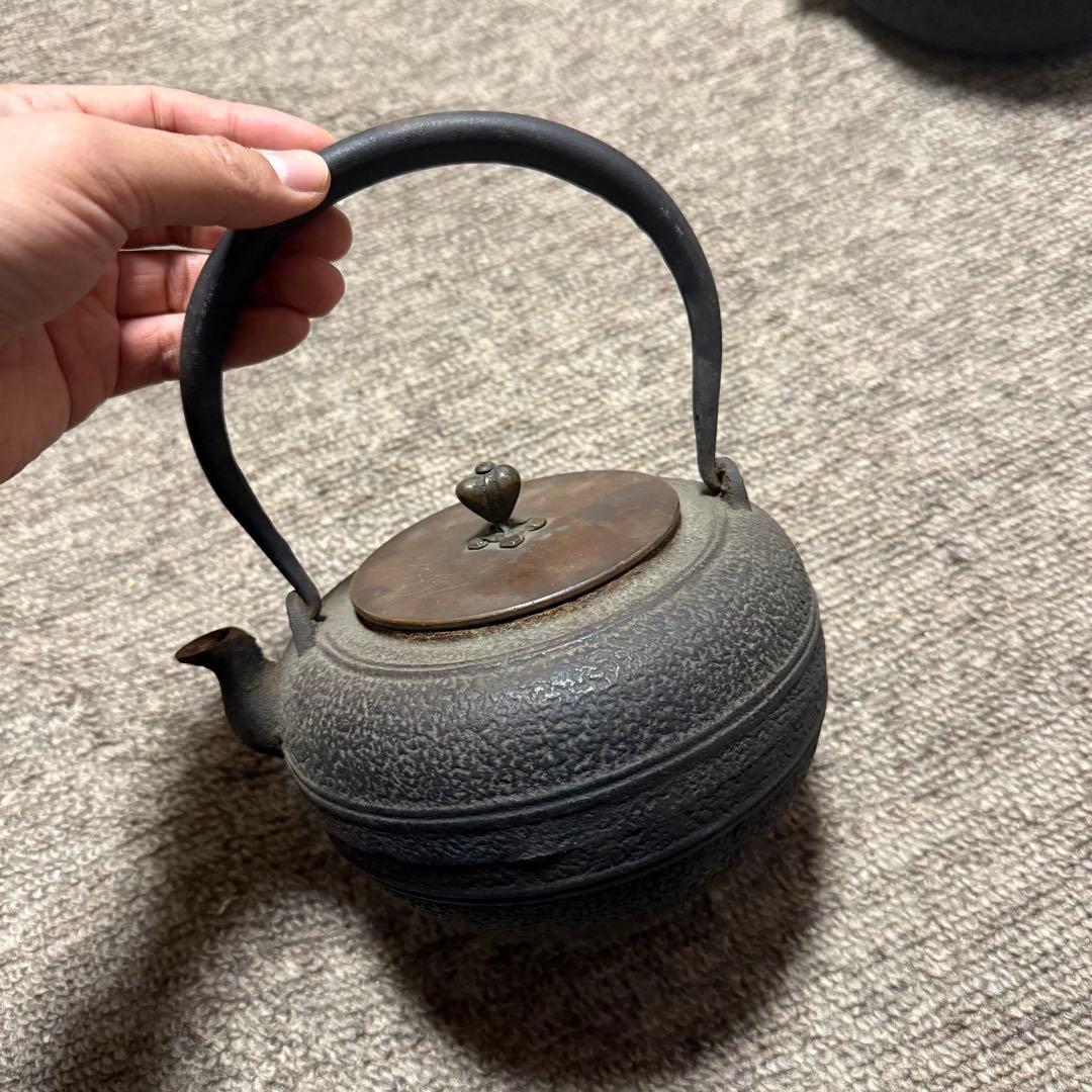 鉄瓶　鉄器　 祥雲堂 アンティーク　骨董品　レトロ　鉄びん　茶道具