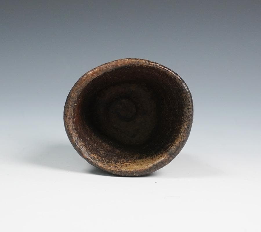 竹中健次 黒備前ぐいのみ 盃 共箱 酒器