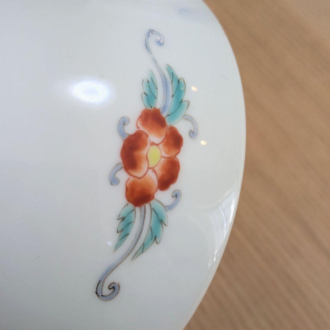 江戸期　古伊万里　色絵柿右衛門　花文　茶碗　小鉢