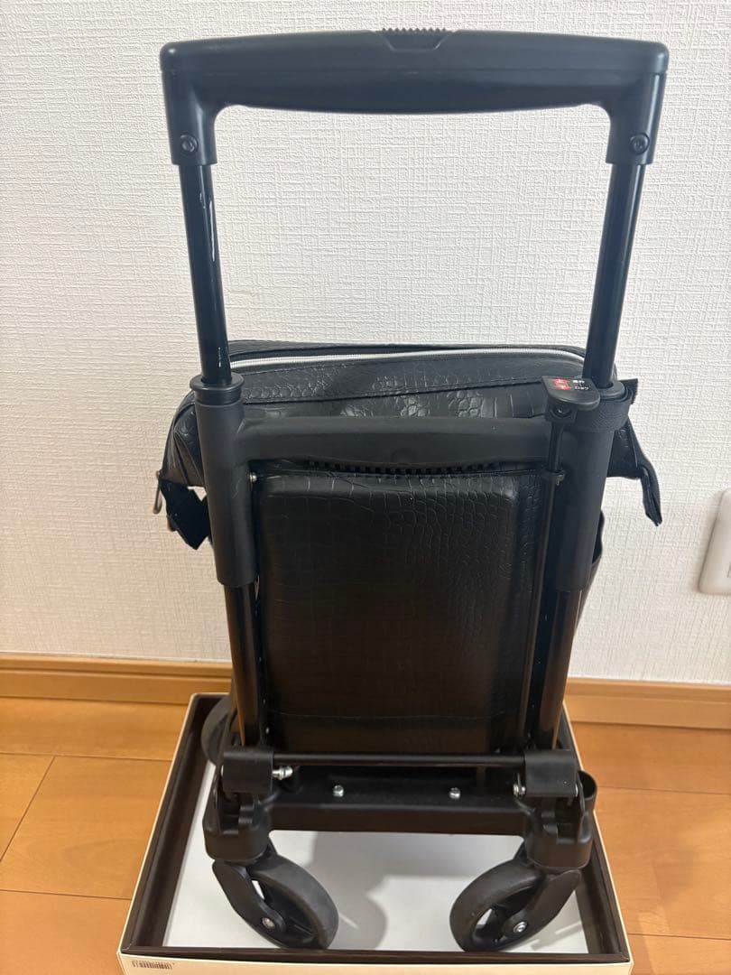 【美品】島製作所 メロディ ブラック　ショッピングカート（シルバーカート）