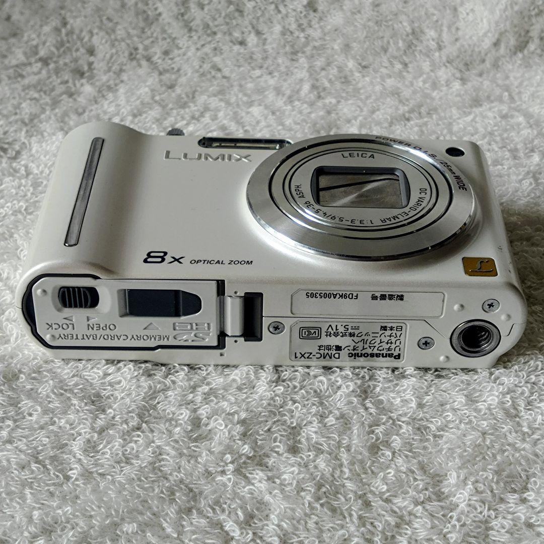 【動作品】LUMIX DMC-ZX1 ホワイト 広角25mm 人気色 難あり