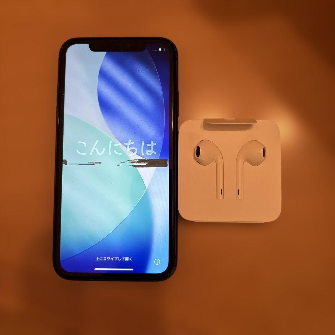 ジャンク品　液晶漏れ★iPhone 11 ブラック 64GB Softbank