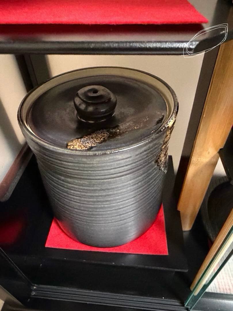 飾り茶棚　《茶道具6点》