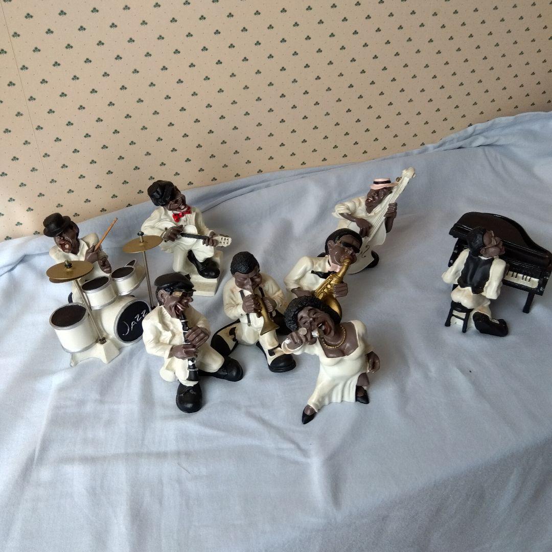 ジャズバンド 陶器フィギュアセット 8体
