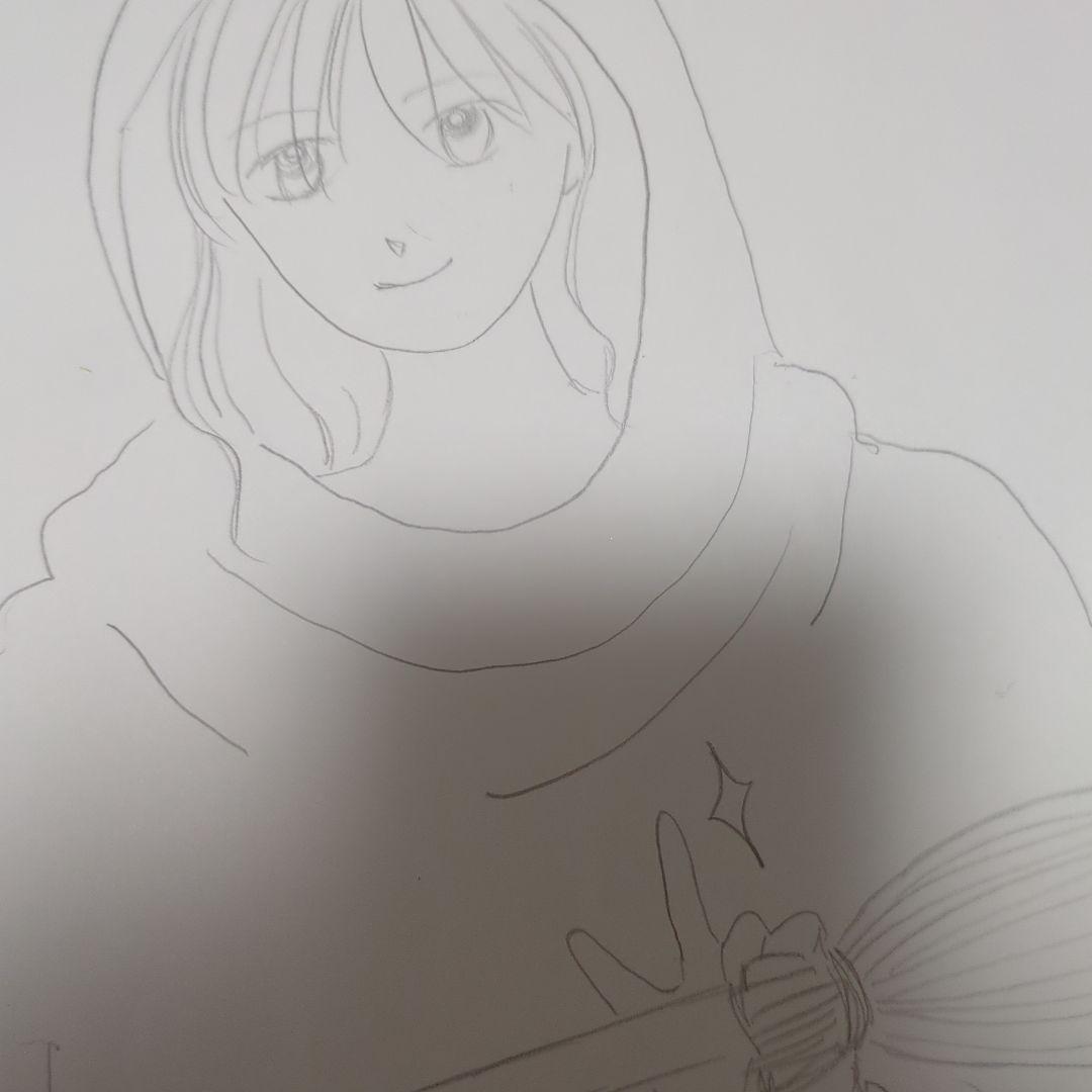 魔女とほうきのアニメ風イラスト