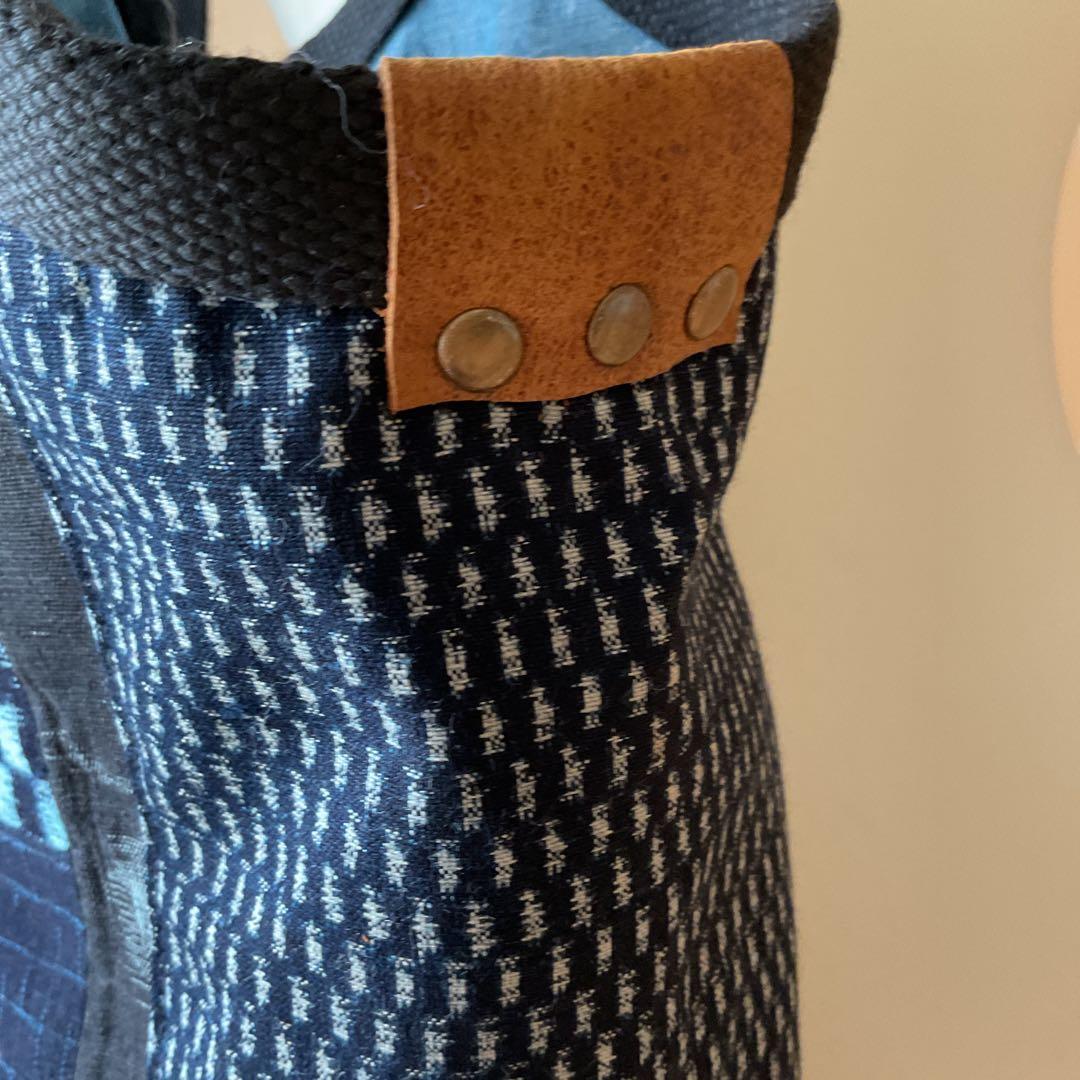 グラニーバッグ(大) ハンドメイド　絣(古布) パッチワーク