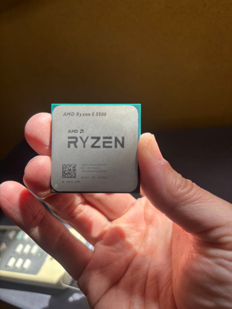 【美品】Ryzen5 5500 CPU（4ヶ月使用）動作OK・箱付き・即発送可！