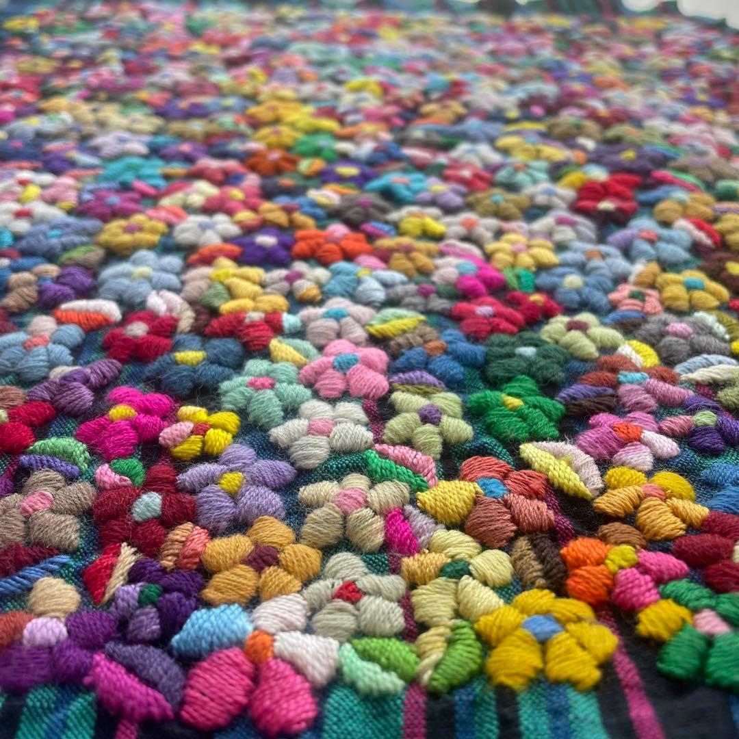 【 La Renaissance 】会津木綿 咲き誇る小花 仏愛刺繍 聖遺物