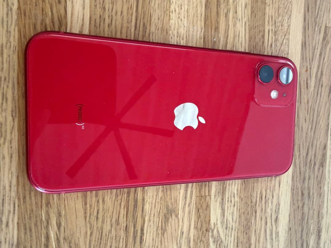 Apple iPhone 11 (レッド) 充電ケーブル付64G SIMフリー