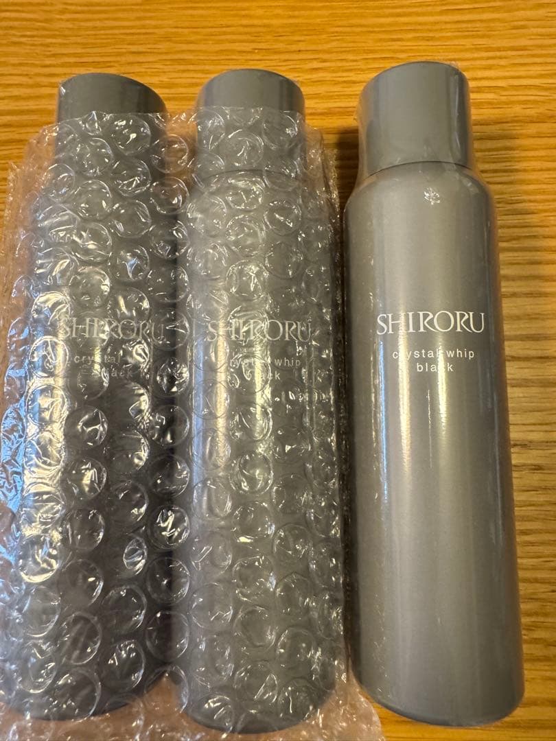 新品未開封▪️SHIRORU クリスタルホイップブラック 300ml 3本セット