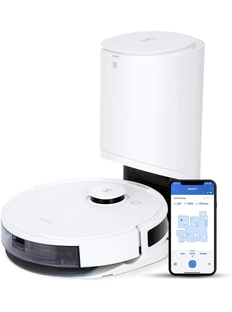 DEEBOT N8+自動ゴミ収集ロボット掃除機 ホワイト