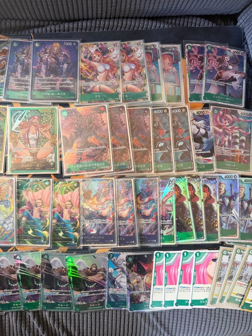 ワンピース カード　フラッグシップ　パラレル　SP ボニー　緑　デッキ
