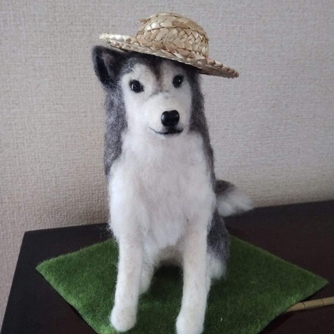 羊毛フェルト　シベリアンハスキー