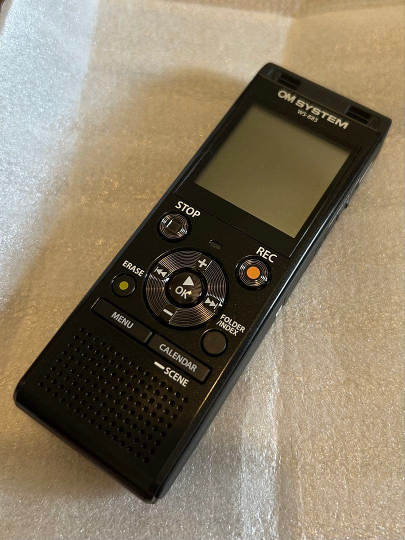 【美品・一度のみ使用】OM SYSTEM WS-883 BLK ボイスレコーダー