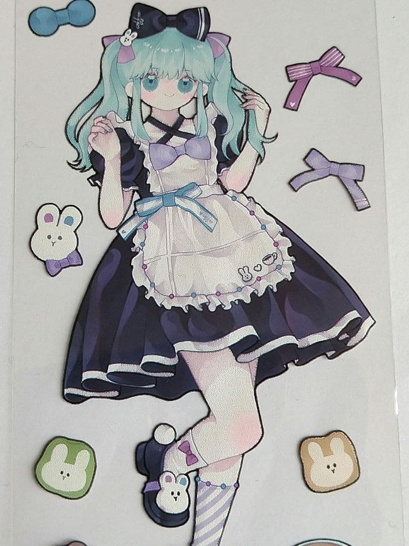 ✩のこり２✩J115＃女仆咖啡店(PET)茶犁原创切り売り海外人物マステ女の子