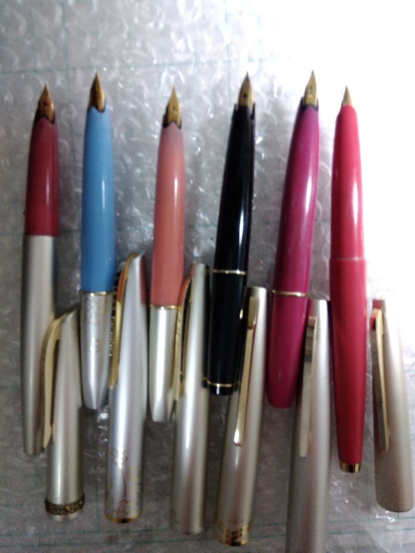 【18K x 3本＋14K x 3本】万年筆まとめ売り、合計6本、全部刻印あり