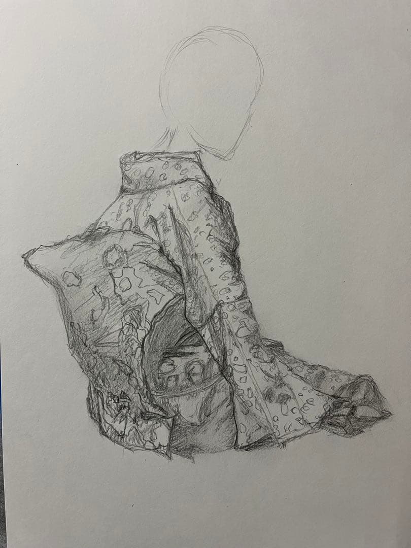 和服の女性 水彩画 木製フレーム付き