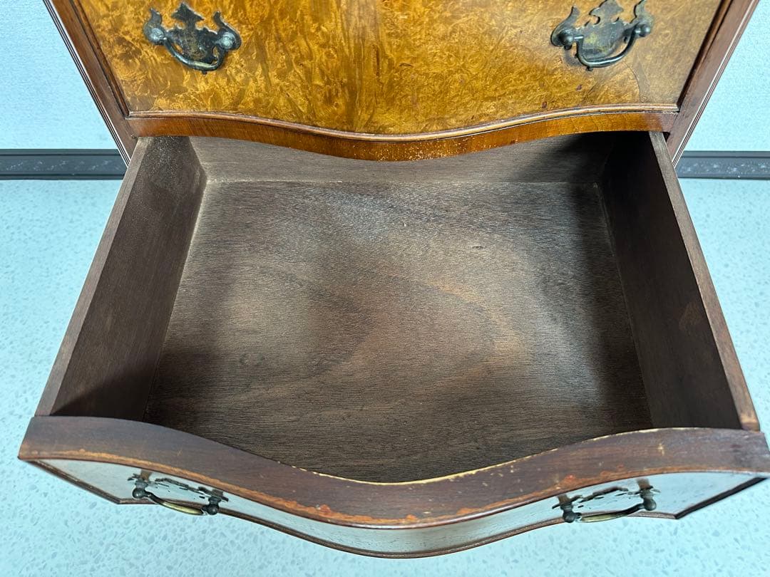 イギリス 英国 1930年代 ウォールナット チェスト キャビネット ※i4※