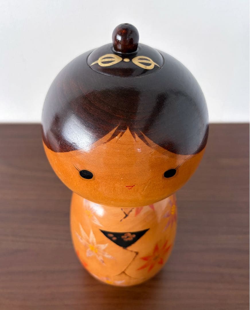 岸 貞男 Sadao 創作 こけし kokeshi 人形 レトロ 可愛い 民藝