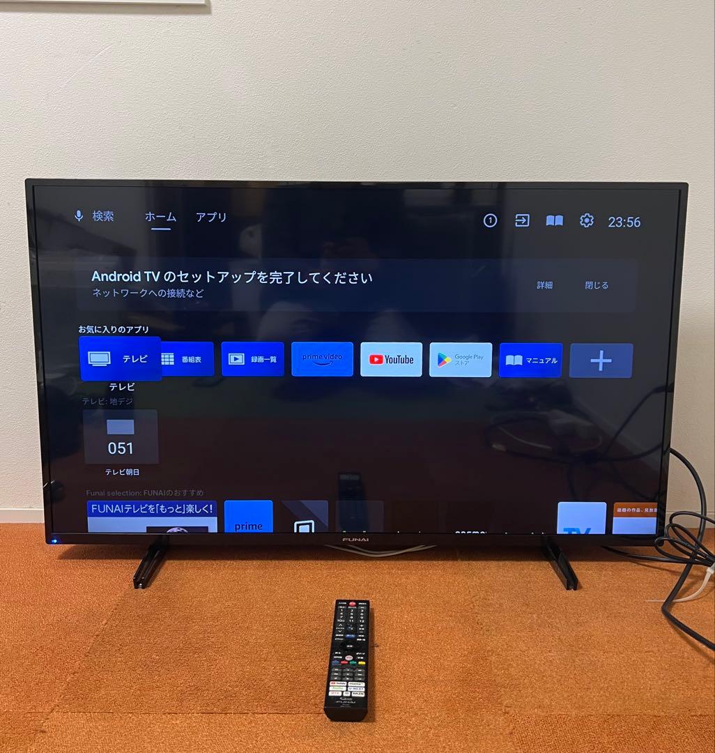 フナイ4K 液晶テレビ 43V型 Android TV FL-43U3330