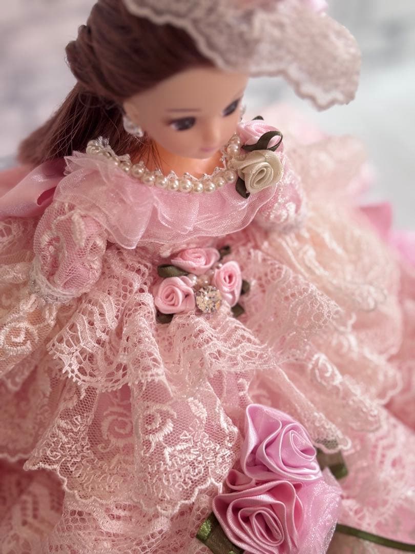 リカちゃん ドレス 薔薇 ヘアアクセ付